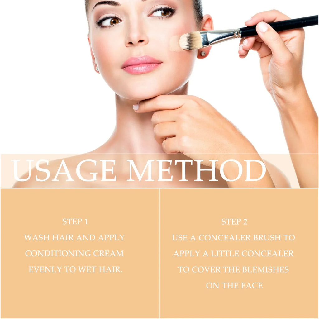 2 in 1 Concealer Foundation Dark Circle Cover Blemish Brighten Face Corrector Double Head Concealer High Coverage Makeup
