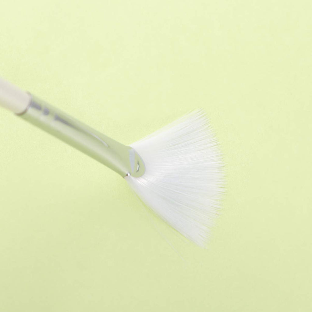 Fan 3Pcs Facial Soft Facial Mask Applicator Mask Long Handle Fan Shape Mask Diy Soft Makeup Cosmetic Tools for Peel Mask Makeup Facial Brush