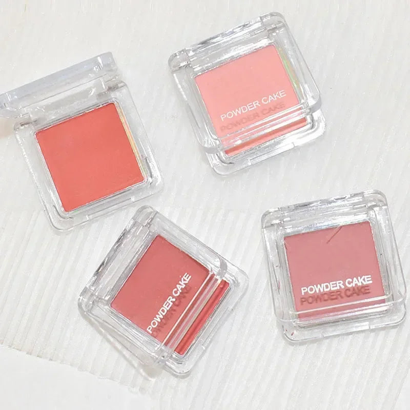 Face Blusher Matte Natural Cheek Tint Brighten Face Waterproof Face Contouring Cosmetics Blush Powder Soft Female Makeup 1Pcs